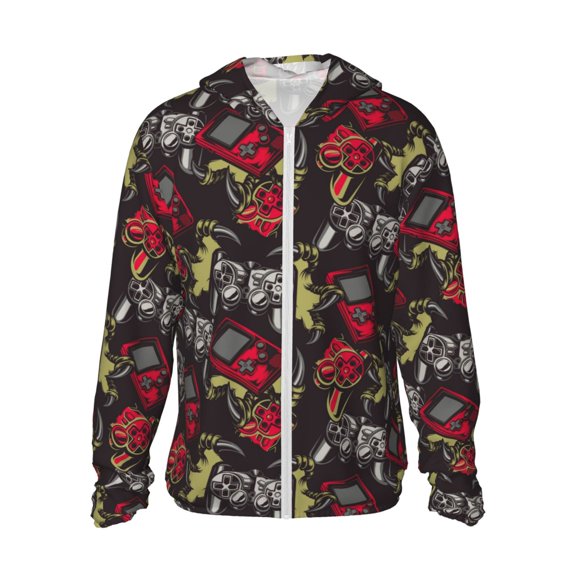 Xecao Vintage Gaming for Sun Shirt-A lightweight, hoodie-style long-sleeve UV protection garment designed for other outdoor activities.