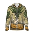thumbnail image 1 of Xecao Vintage Garlic Bread Illustration for Sun Shirt-A lightweight, Hoodie-Style Long-Sleeve UV Protection Garment Designed for Other Outdoor Activities. -3X-Large, 1 of 7