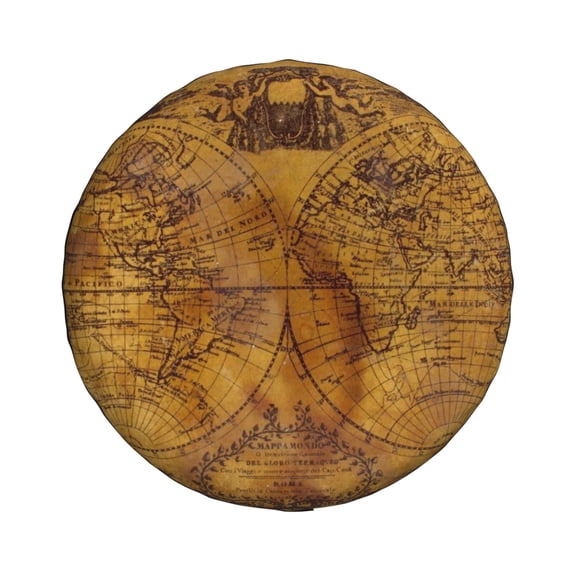Xecao Vintage Map for Tire Covers: Waterproof, dust-proof, and universally fitting for trailers, SUVs