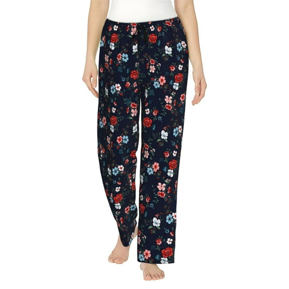 Xecao Vintage Rose Women's Straight Lounge Pajama Pants: The Epitome of Relaxed Sleepwear