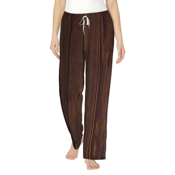 Xecao Vintage Wood Women's Straight Lounge Pajama Pants: The Epitome of Relaxed Sleepwear