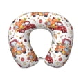 thumbnail image 1 of Xecao Watercolor Fall Print Memory Foam Cervical Neck Pillow Versatile U-Shaped Pillows for Home,Office,Camping,Travelling,Soft Washable Cover, 1 of 8