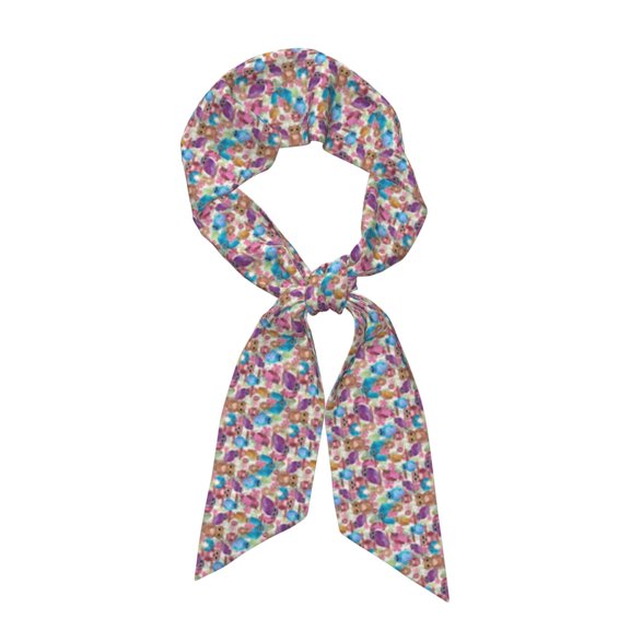 Xecao Watercolor Owl Pattern Large Satin Head Scarf - Satin Hair Scarves Silk Bandana Scarf Headscarf Silk Feeling Scarf for Women
