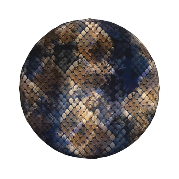 Xecao Watercolor Snake Skin for Tire Covers: Waterproof, dust-proof, and universally fitting for trailers, SUVs