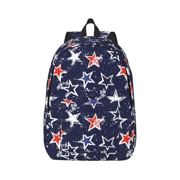 Xecao Watercolor Stars for Canvas College Laptop Backpack, Durable Rucksack Travel Notebook Bag School Backpack Book Bag for Men Women