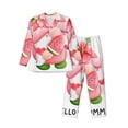 thumbnail image 1 of Xecao Watercolor Tropical Gnomes Print Pajamas Set Mens Pajamas Long Sleeve Loungewear Two-Piece Sleepwear Button-Down Pjs Set,2PJS-X-Large, 1 of 7