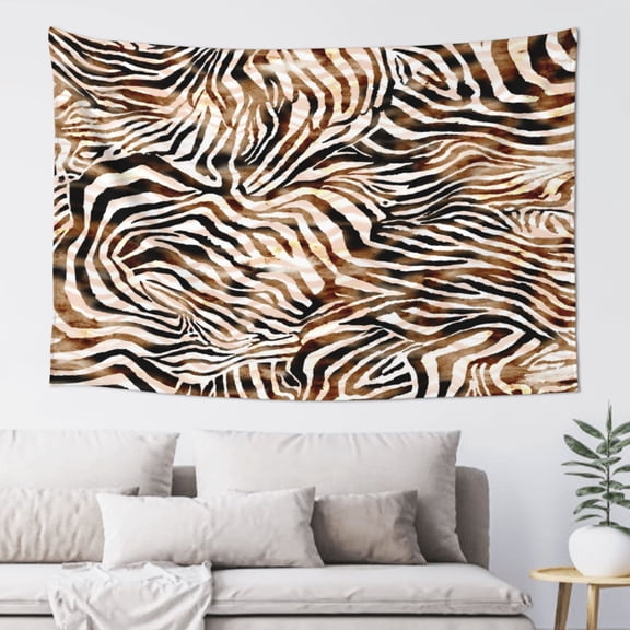 Xecao Watercolor Zebra Print Tapestry, Wall Hanging Room Funny Decor, Backdrop Room Decor for Bedroom Living Room dormitory