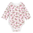 thumbnail image 1 of Xecao Watermelon Print Baby unisex-baby Cotton Long-sleeve Bodysuits-2 Years, 1 of 6