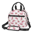thumbnail image 1 of Xecao Watermelon Print Insulated Lunch Box, Lunch Cags Lunch Bag Featuring An Adjustable Shoulder Strap, 1 of 5