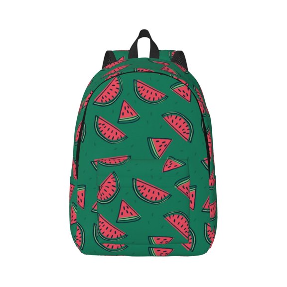Xecao Watermelon for Canvas College Laptop Backpack, Durable Rucksack Travel Notebook Bag School Backpack Book Bag for Men Women