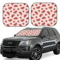 thumbnail image 1 of Xecao Watermelon for Foldable Car Sun Shades (2-Pack) offer sun protection with an easy-fold design for convenient windshield shading., 1 of 7