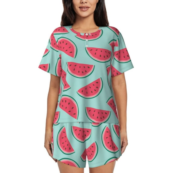 Xecao Watermelon print Swimsuit for women, Summer-ready, sporty style.Quick-dry fabric. Many sizes & colors.
