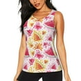 thumbnail image 1 of Xecao Watermelon print women's scoop neck, loose-fit workout tank tops for the gym., 1 of 9