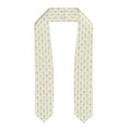 thumbnail image 1 of Xecao White And Gold Geometry Print Graduation Shawl Stole Honor Stole Adult 72" Academic Commencements, 1 of 7
