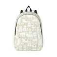 thumbnail image 1 of Xecao White Rabbit for Canvas College Laptop Backpack, Durable Rucksack Travel Notebook Bag School Backpack Book Bag for Men Women, 1 of 8