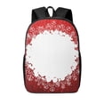 thumbnail image 1 of Xecao Winter Christmas Snowflake print Travel Backpack, Large Computer Backpack for Men Women, College School Rucksack Book Bag, 1 of 5