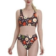 thumbnail image 1 of Xecao Winter Holiday Christmas for Two-Piece Swimsuit for Women - a sporty, high-waisted bathing suit perfect for the beach, parties, or surfing adventures, 1 of 8