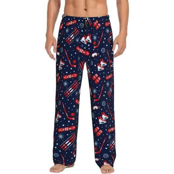 Xecao Winter Outdoors Sports Print Men's Straight Lounge Pajama Pants - The Ultimate in Comfortable Sleepwear-