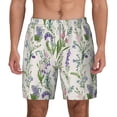 thumbnail image 1 of Xecao Wisteria Flower for Men's Swimming Trunks Swim Trunks Quick Dry Swim Shorts with Mesh Lining Funny Swimwear Bathing Suits, 1 of 9