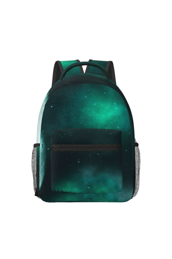 Witch House On The Hill Print Casual Backpack: A Computer Backpack Ideal for Men and Women, Perfect for College, School, or Daily Travels-One Size