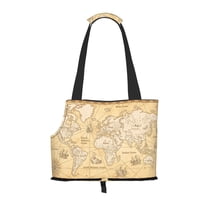 Xecao World Map for Cat Carrier Small Dog Handbag: The Ideal Travel Companion for Your Pet