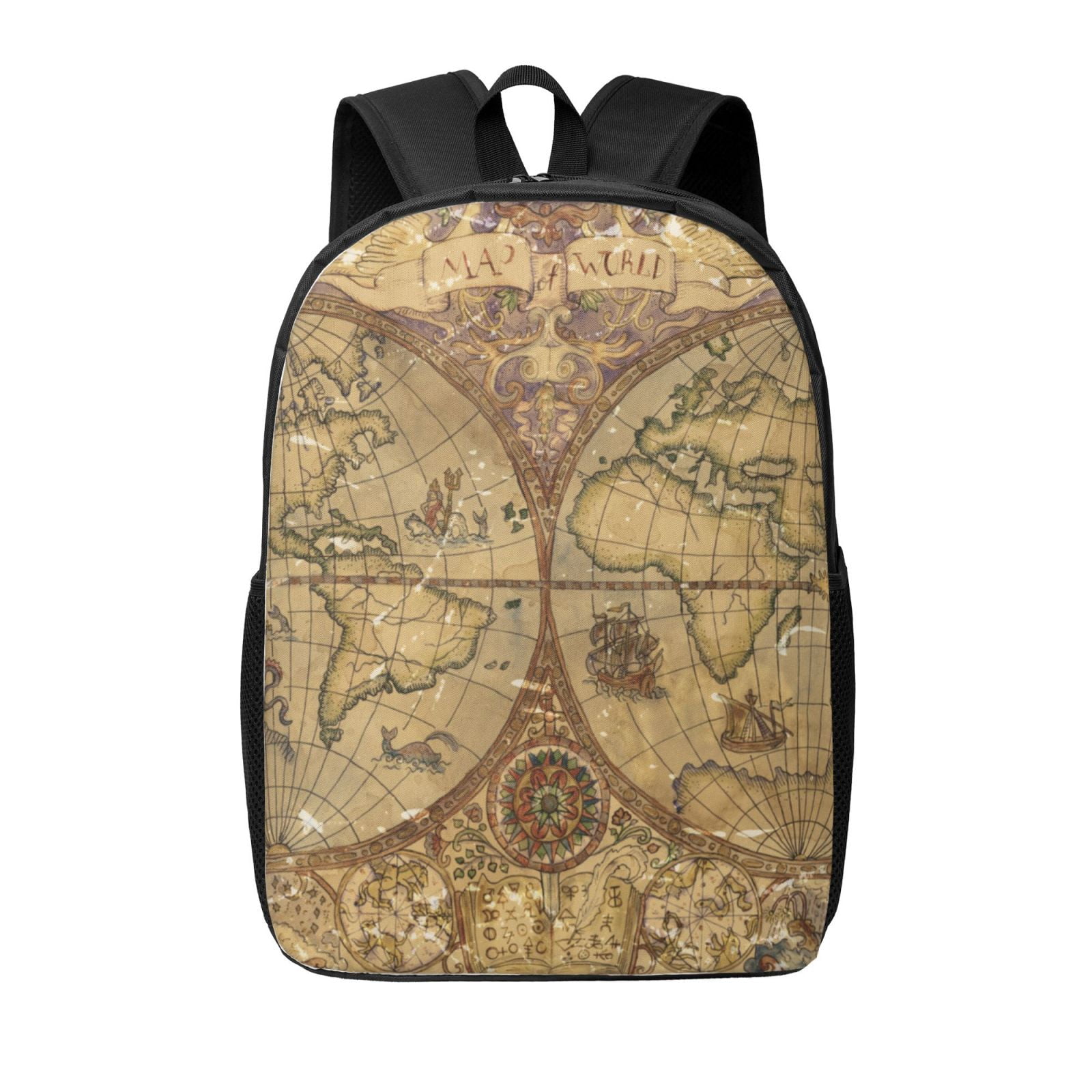 Xecao World Map1 print Travel Backpack, Large Computer Backpack for Men ...