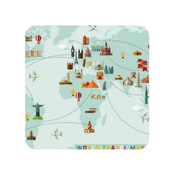 Xecao World Travel Map for Fridge Magnets - Fun Decorative Refrigerator Magnets, Cute and Soft for Stylish Kitchen Accents