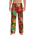 thumbnail image 1 of Xecao X-mas and New Year Men's Straight Lounge Pajama Pants: The Ultimate in Comfortable Sleepwear, 1 of 9