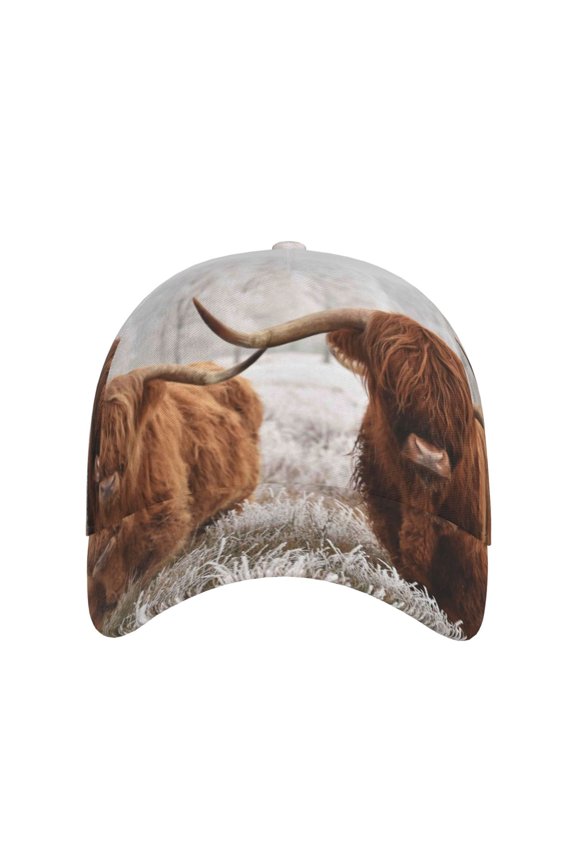 Yak for Baseball Cap: Unisex, crafted from classic polyester twill fabric, featuring a soft unconstructed design