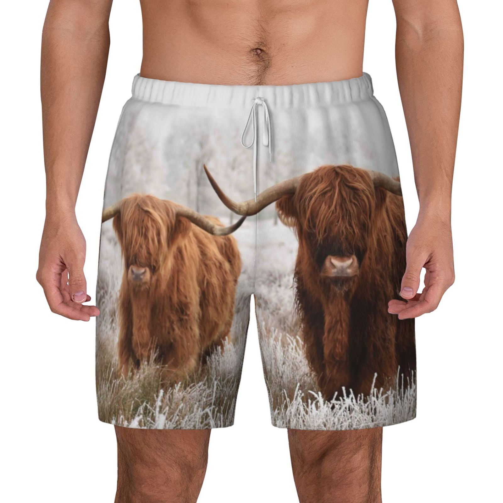 Xecao Yak for Men's Swimming Trunks Swim Trunks Quick Dry Swim