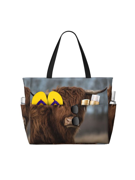 Yak for versatile beach bag for women includes zipper pockets and waterproof material, ideal for vacations and adventures.