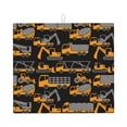 thumbnail image 1 of Xecao Yellow Excavator Print Dish Drying Mat for Kitchen Counter,Absorbent Coffee Bar Mat, Dish Drainer Rack Mats,Dining Room Decoration, 1 of 1