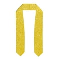 thumbnail image 1 of Xecao Yellow Glitter Print Graduation Shawl Stole Honor Stole Adult 72" Academic Commencements, 1 of 7