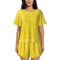 thumbnail image 1 of Xecao Yellow Glitter print Swimsuit for women, Summer-ready, sporty style.Quick-dry fabric. Many sizes & colors., 1 of 9