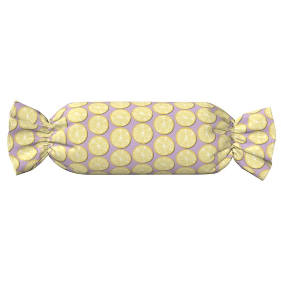 Xecao Yellow Lemon Slices Print+Candy-Inspired Plush Pillow for Men Women Suitable for Beds, Sofas, Game Rooms Drawstring Closure