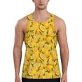 thumbnail image 1 of Xecao Yellow Limes Men's Tank Top Workout Quick Dry Sleeveless Gym Jogging Muscle Shirts Summer Swim Beach Tops, 1 of 9
