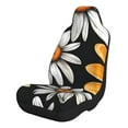 Xecao Yellow White Daisy Pattern for Automotive Seat Covers for Cars