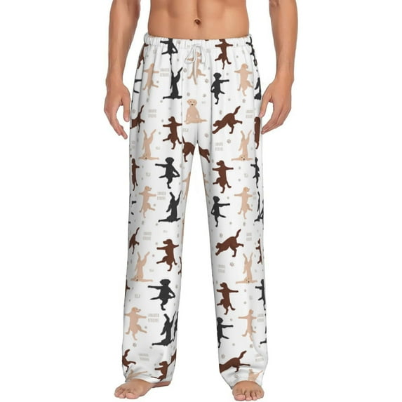 Xecao Yoga Labrador Retriever Men's Straight Lounge Pajama Pants: The Ultimate in Comfortable Sleepwear