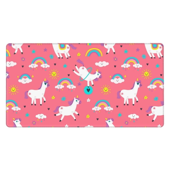 Xecao Yoga Unicorn for Waterproof Mouse Pad - Extended Contour Mouse Mat, Large Gaming Mousepad Laptop Keyboard Mat with Non-Slip Rubber Base