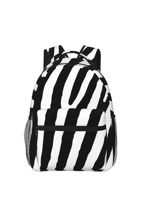 Zebra Backpack, a stylish and functional choice for both men and women, is the perfect basic bookbag for college, work, or travel