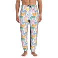 thumbnail image 1 of Xecao Zebra Colourful Print Active Tech Joggers for Men, Mens Sweatpants Lounge Pants with Pockets-3X-Large, 1 of 5