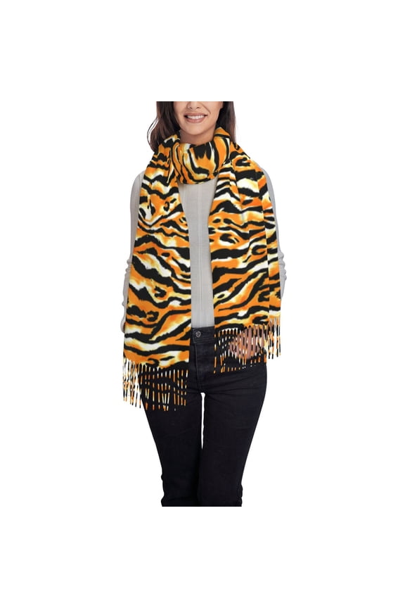 Zebra Pattern Womens Winter Scarf Fall Scarf Oversized Large Scarf for Women Warm Shawl Wrap
