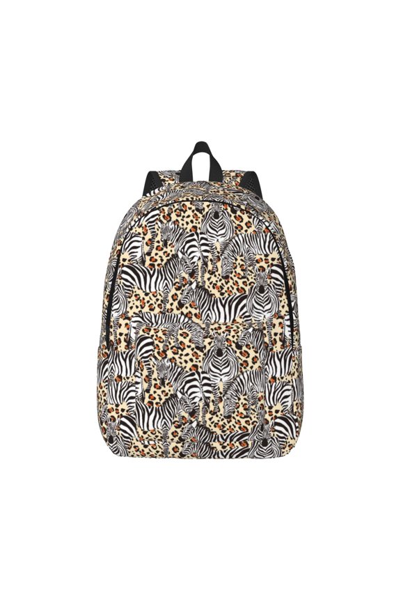 Zebra for Canvas College Laptop Backpack, Durable Rucksack Travel Notebook Bag School Backpack Book Bag for Men Women
