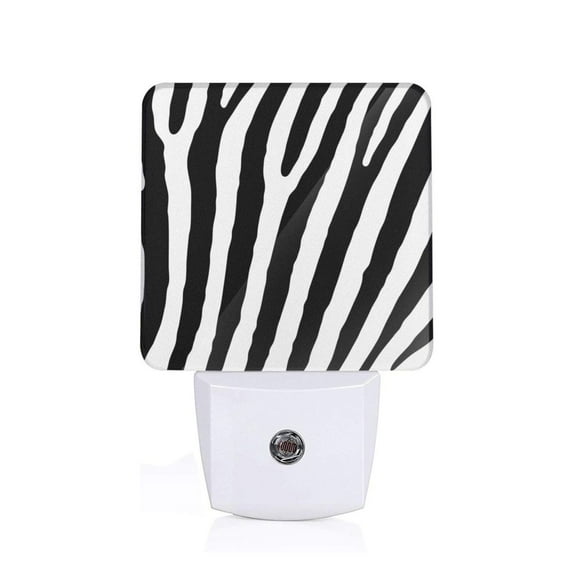 Xecao Zebra for Night Light - a Wall-mounted LED Fixture with A Dusk-to-dawn Sensor, Ideal for Bedrooms, Bathrooms, Hallways, and Kitchens-EU