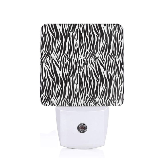 Xecao Zebra for Night Light - a Wall-mounted LED Fixture with A Dusk-to-dawn Sensor, Ideal for Bedrooms, Bathrooms, Hallways, and Kitchens-
