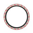 thumbnail image 1 of Xecao cartoon ladybird Pattern Stretch Elastic Steering Wheel Cover, Fits All Vehicles, 15-Inch Diameter, 1 of 6