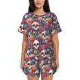 thumbnail image 1 of Xecao colorful Skull rose print Swimsuit for women, Summer-ready, sporty style.Quick-dry fabric. Many sizes & colors., 1 of 9