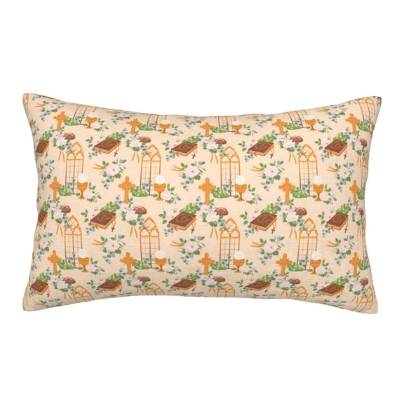 Xecao cross for Decorative Throw Pillow Case for Couch,Sofa or Bed Set,Pillow Cover for Sofa Home Decor Ideal Gift(Pillow core not included)-16"x24"