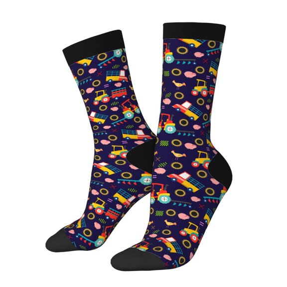 Xecao cute animals Pattern Sport Socks for Women and Men Crew Socks Sporty Calf Socks Casual Socks