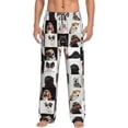 thumbnail image 1 of Xecao dogs pets collage Men's Straight Lounge Pajama Pants - The Ultimate in Comfortable Sleepwear-Small, 1 of 6